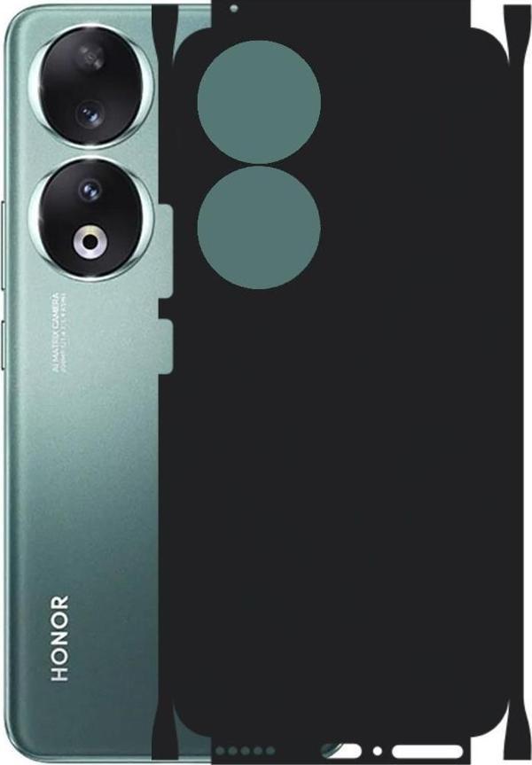 Honor 90 ile Uyumlu 360 Arka Kaplama  Mat Siyah - Image 1