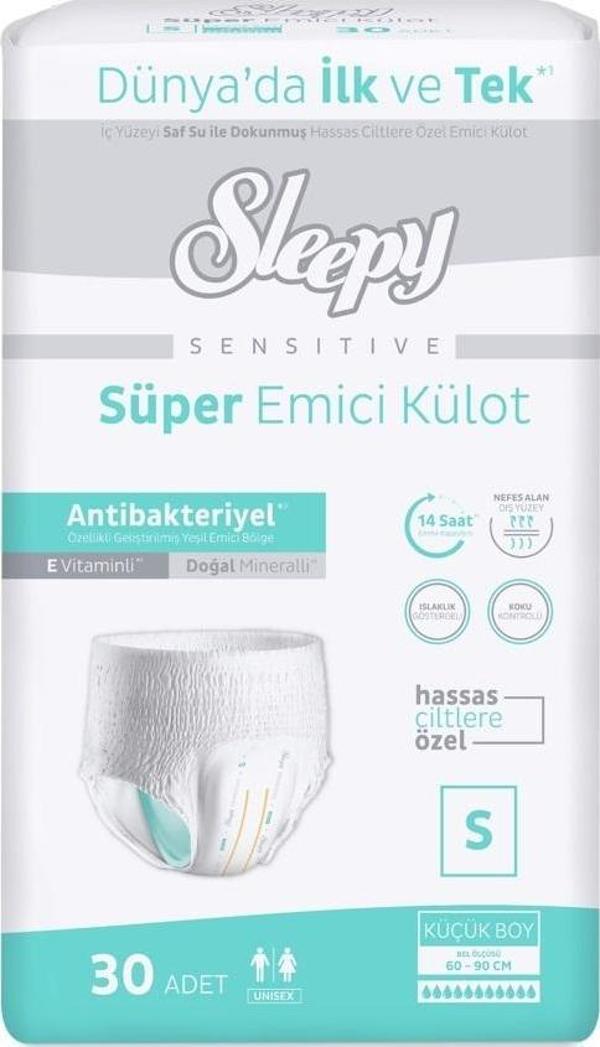 Sleepy Hasta Bezi Yetişkin Emici Külot S - Küçük - Small 30 Adet Tekli Pk - Image 1