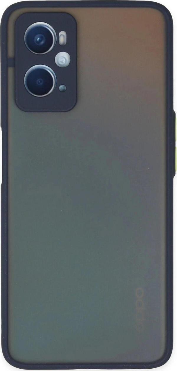 Oppo A96 Kılıf Montreal Silikon Kapak - Lacivert-(5796) - Image 1