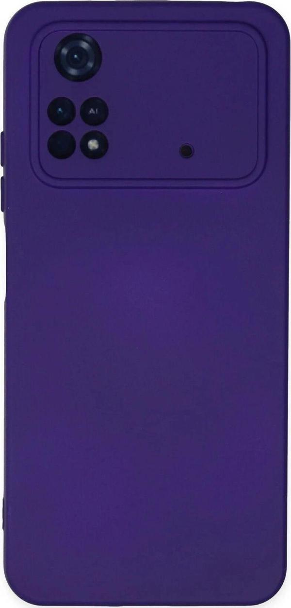 Xiaomi Poco M4 Pro 4G Kılıf Nano içi Kadife Silikon - Mor-(5796) - Image 1