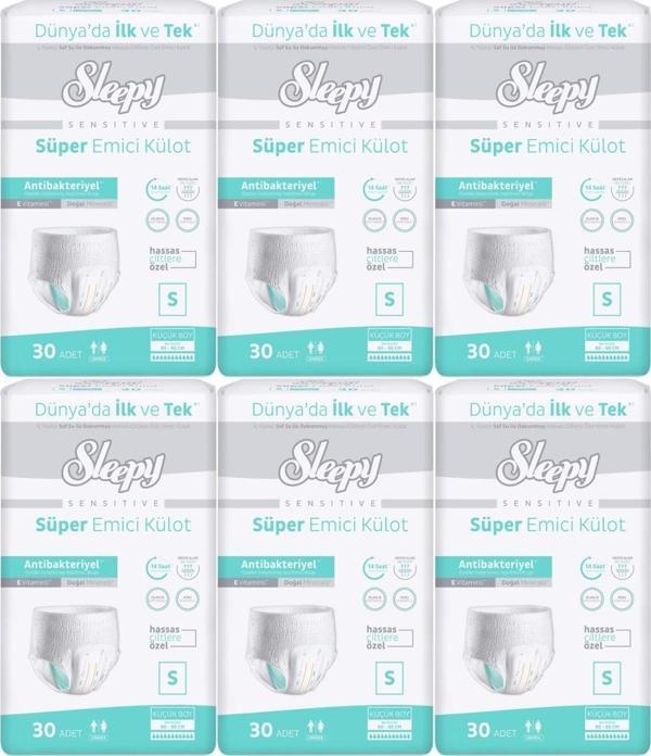 Sleepy Hasta Bezi Yetişkin Emici Külot S - Küçük - Small 180 Adet (6PK*30) - Image 1