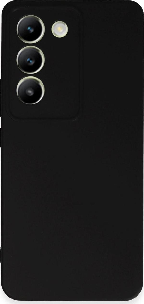 Vivo V30 Lite 4G Kılıf First Silikon - Siyah-(5796) - Image 1