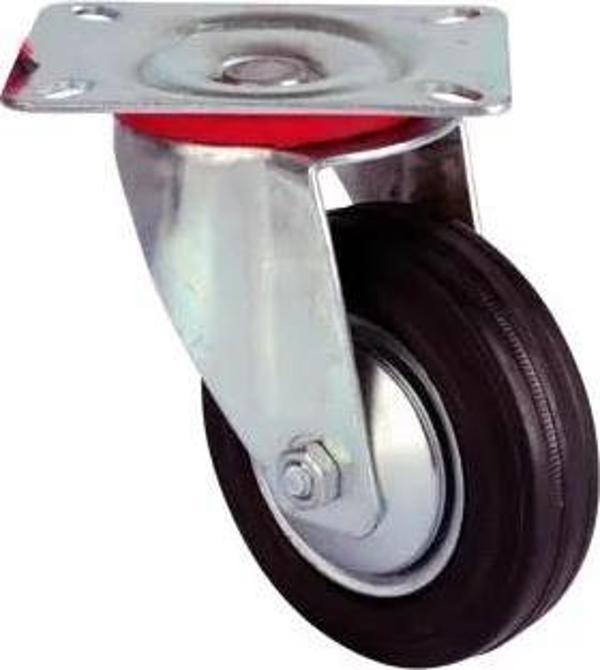 Servis Tekeri - Tablalı Siyah Döner - Çap 150 Mm - Image 1