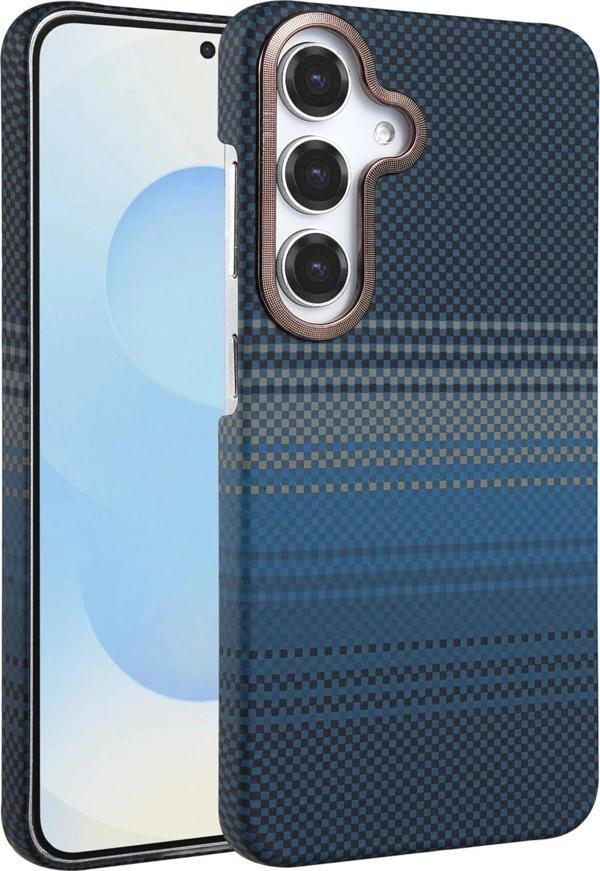 Samsung Galaxy A14 4G Vega Magsafe Kapak - Mavi-(5796) - Image 1