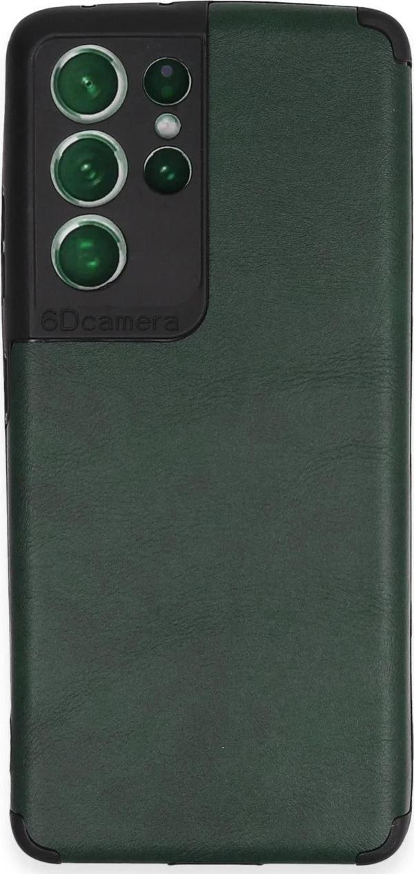 Samsung Galaxy S21 Ultra Kılıf Loop Deri Silikon - Yeşil-(5796) - Image 1