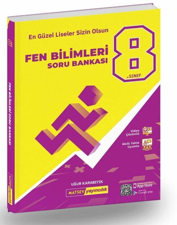 Matsev Yayınları 8. Sınıf Fen Bilimleri Soru Bankası - Matsev Yayınları - Image 1