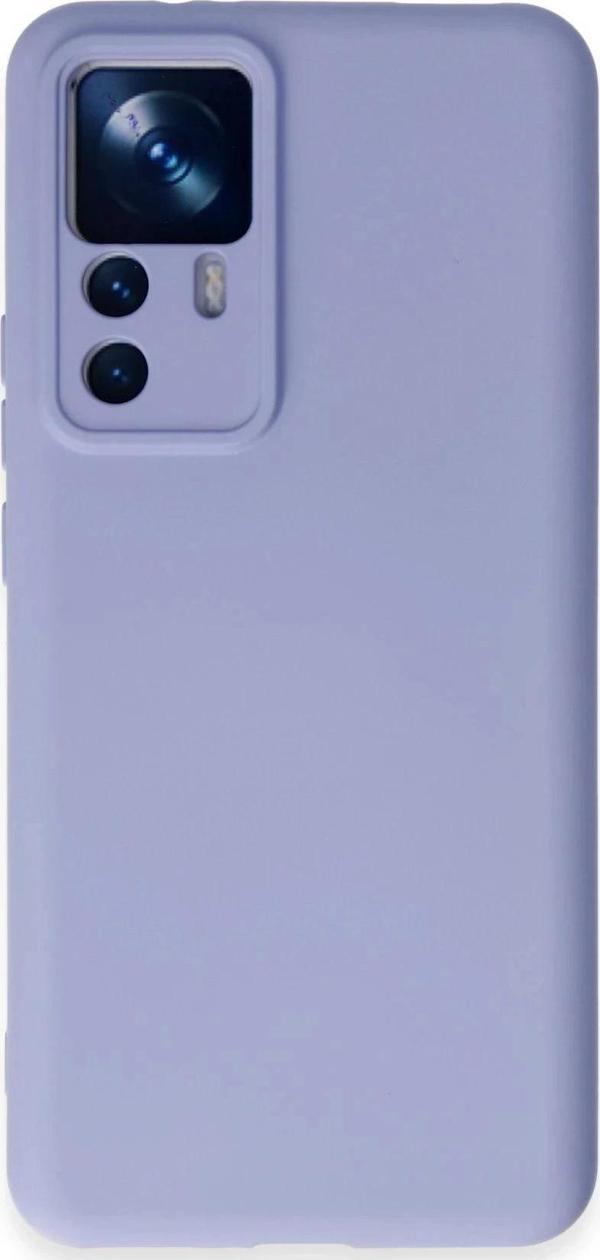 Xiaomi Mi 12T Pro Kılıf Nano içi Kadife Silikon - Lila-(5796) - Image 1