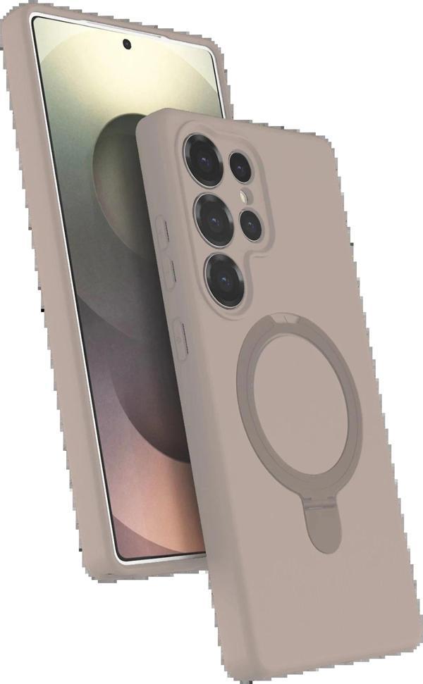 Samsung Galaxy S25 Ultra Regal Magsafe Standlı Kapak - Çöl Titanyum-(5796) - Image 1