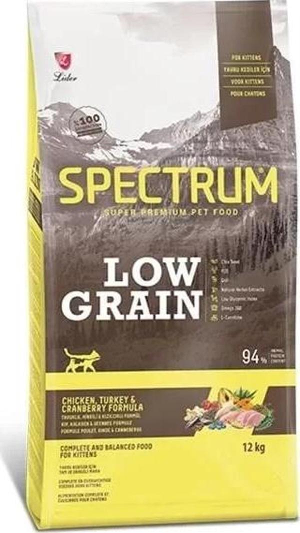 Spectrum Düşük Tahıllı Tavuklu Hindili ve Yaban Mersinli Yavru Kedi Maması 12 Kg - Image 1