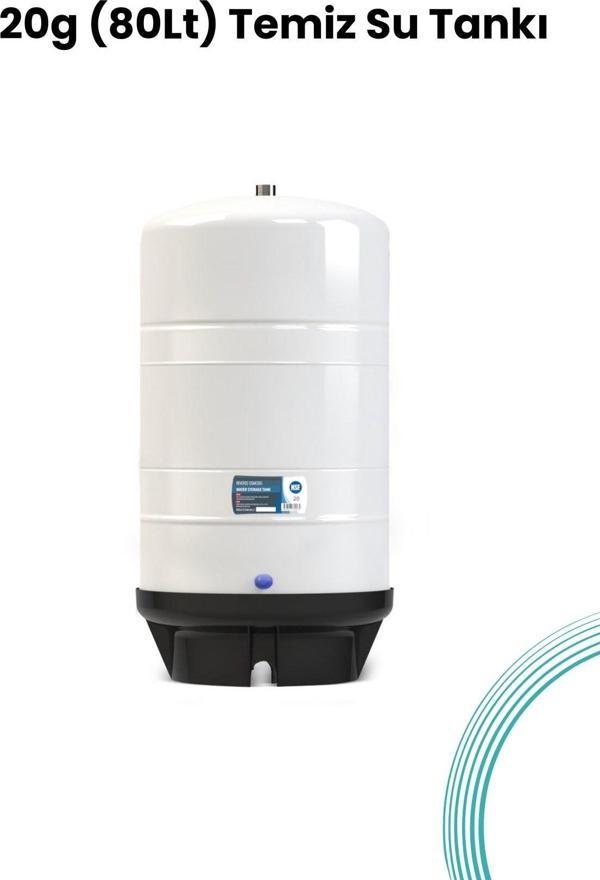 80 Lt (20galon) Direk Akış Su Arıtma Cihazı Temiz Su Tankı - Image 1
