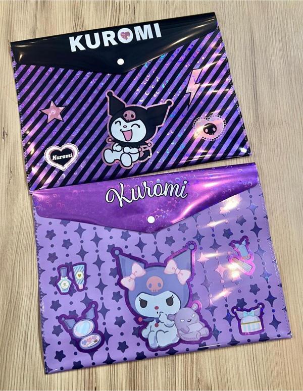 Kuromi Zarf Dosya 1 Adet Çıt Çıtlı Dosya Yeni Sezon - Image 1