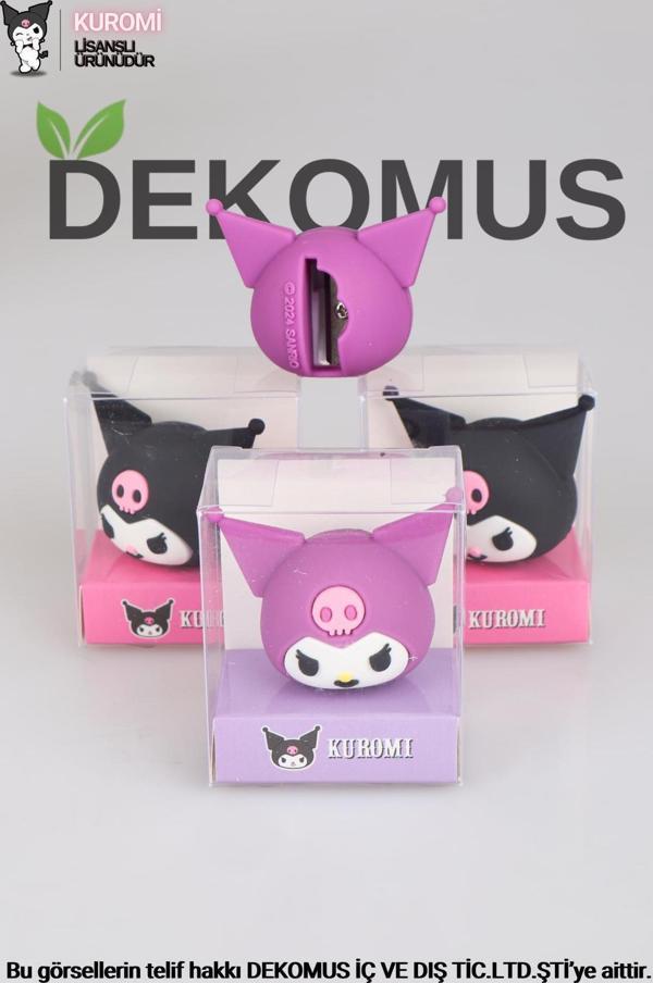 Kuromi Dekomus İle Yeni Sezon Lisanslı 3D Şekilli Tekli Kalemtraş - Image 1