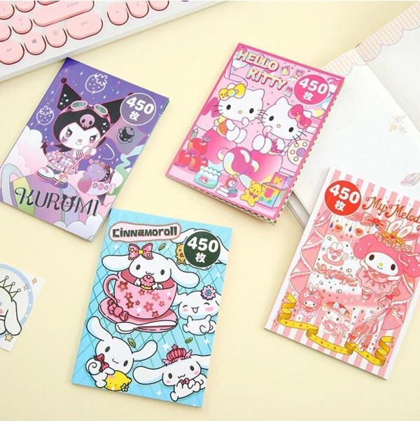 Kuromi Sanrio Karakter Sticker Defter Seti 1 Adet (450) Adet - Image 1