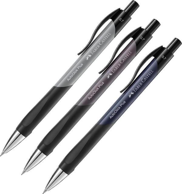 Faber Castell Auto Click Plus Versatil Kalem 0.7 3 Adet - Image 1