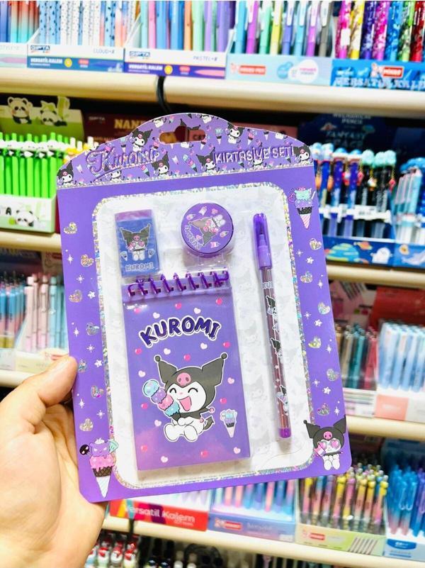 Kuromi Yeni Sezon 4 Parça Kırtasiye Seti - Image 1