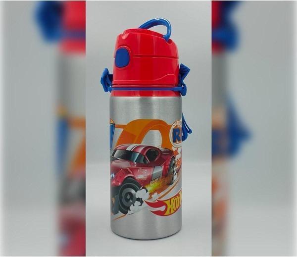 Hot Wheels Lisanslı Özel Koleksiyon Alüminyum Okul Matara 500 Ml - Image 1