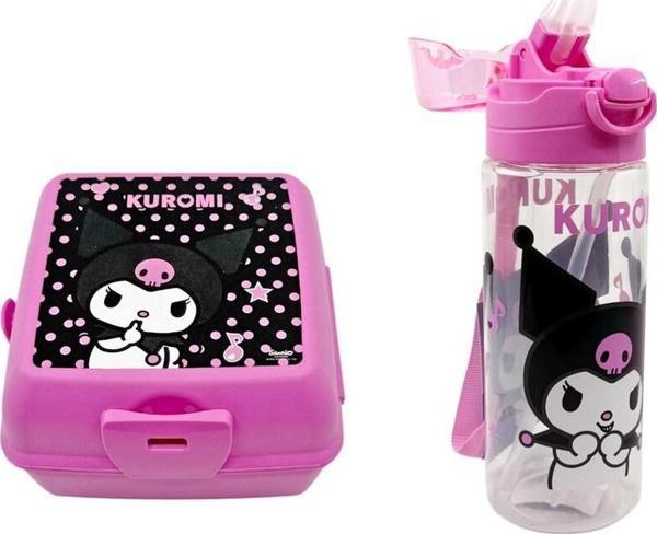 Kuromi Pembe Matara Ve Beslenme Kabı - Image 1