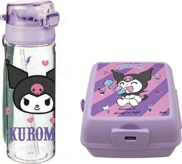 Kuromi Lisanslı Matara & Beslenme Kabı Dayanıklı Ve Fonksiyonel Tasarım - Image 1