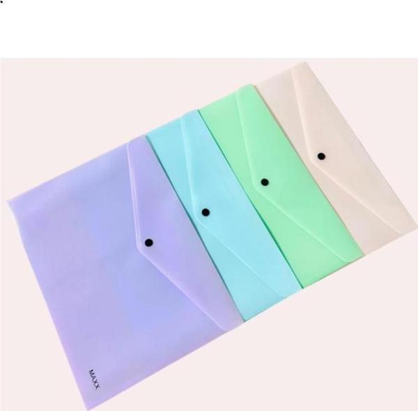 Öz Kırtasiye A4 Çıtçıtlı Zarf Dosya 1 Adet Pastel Renkler (Kalın Kaliteli) - Image 1