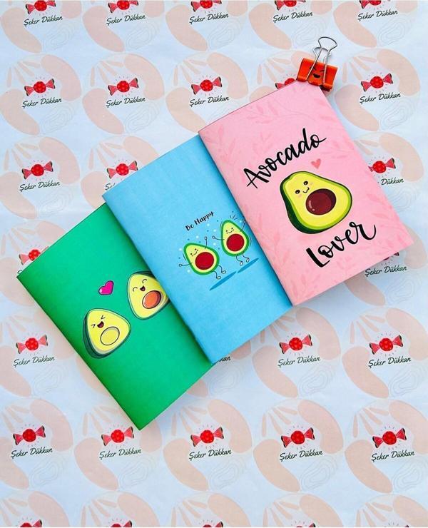 Öz Kırtasiye Avakado Temalı 10X14 Not Defteri 3'Lü Set - Image 1
