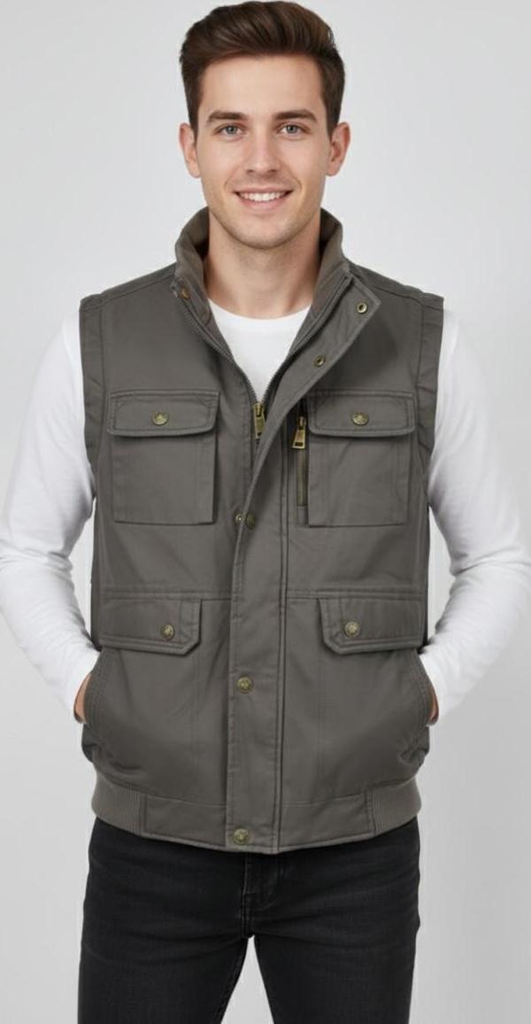 Erkek Kışlık İçi Peluş Spor Avcı Yelek 4101 BGL-ST04910 - Image 1