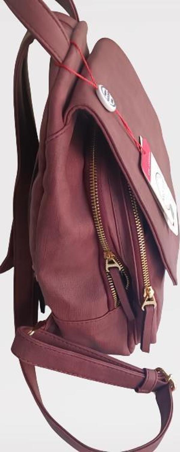 Çanta Los Angales Polo Club Model 6411 Fuşya Suni Deri El Yapım - Image 1