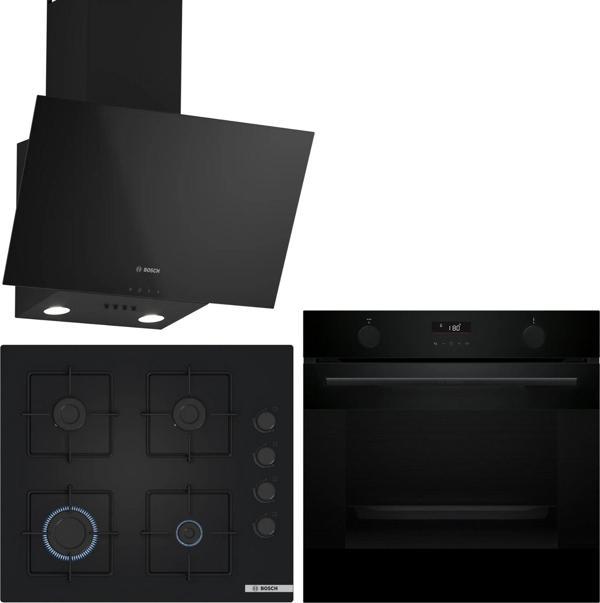 Bosch Siyah Ankastre Set HUA736EA0T-POP6C6P30O-DWK63PJ60T  / Buhar Destekli Ankastre Fırın - Image 1