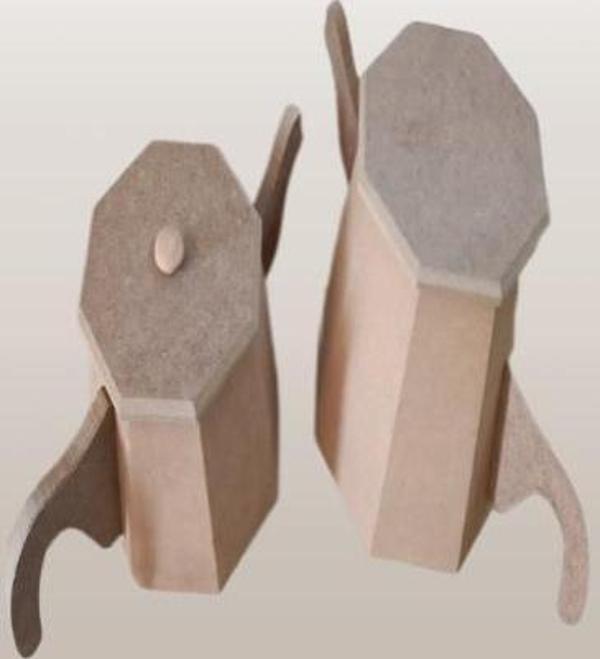 Hobi Adn Dekoratif Çaydanlık CNC Kesim Ahşap MDF HAM MODEL El Yapım - Image 1