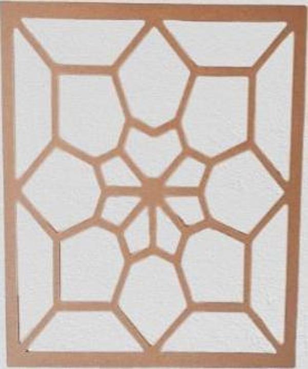 Hobi Adn Dekoratif Çerçeve Çiçek Motifli Ahşap MDF HAM CNC Kesim El Yapım - Image 1