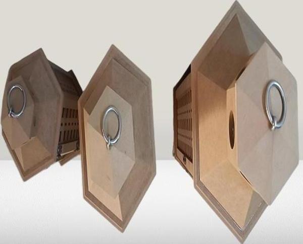 Hobi Adn Dekoratif Fenerlik 3lü Set Ahşap MDF HAM CNC Kesim Oymalı Nakış El Yapımı - Image 1