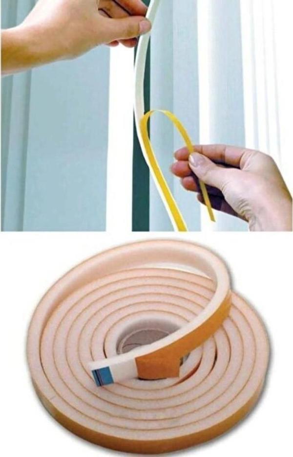 9 Metre Pencere Izolasyon Bandı Yapışkanlı Cam Yalıtım Süngeri Rüzgar Soğuk Kesici - Image 1