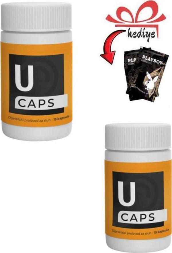 U Caps Erkeklere Özel Destekleyici 15'li x 2 ad. + Kayganlaştırıcı Jelle - Image 1
