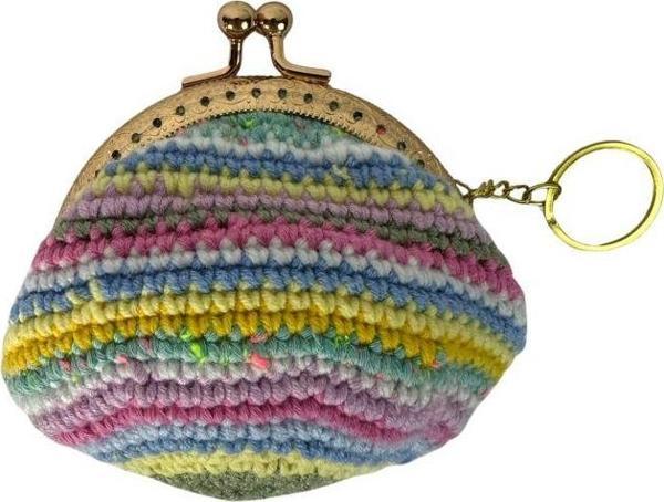 Uretti - Öznur 7392 1700 El Örgüsü Şerit Desen Mini Bozuk Para Cüzdanı - Image 1