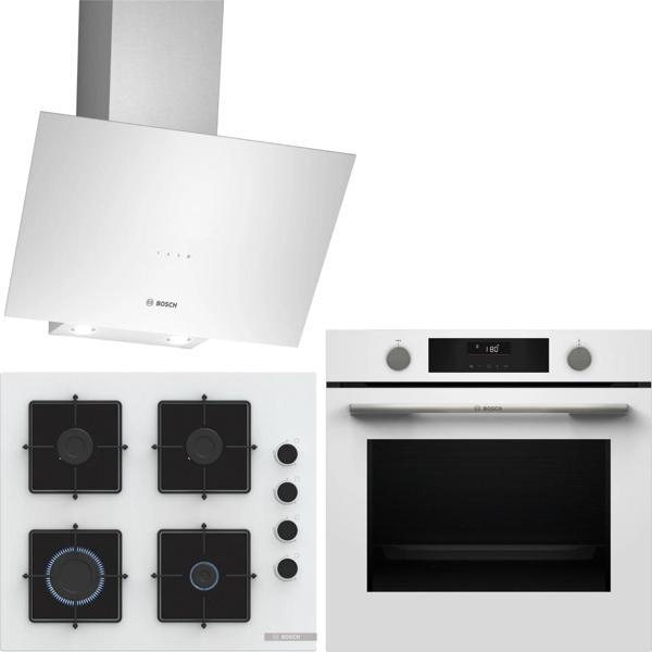 Bosch Beyaz Ankastre Set HUA736EV0T-POP6C2P30O-DWK64PJ20T / Buhar Destekli Ankastre Fırın	 - Image 1