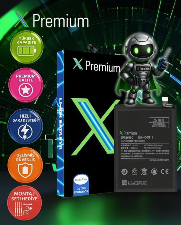Xpremium Xiaomi Redmi Note 11 Uyumlu Batarya Pil Süper Yüksek Kalite 5000 mAh BN5C - Image 1