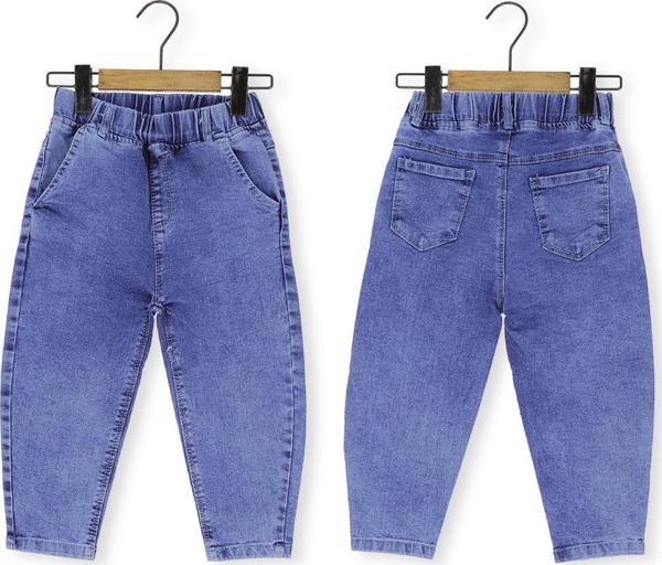 BASIC LASTİKLİ DENIM PANTOLON - Lacivert - 4 Yaş LACİVERT - Image 1