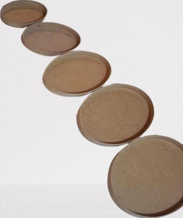 Hobi Adn Dekoratif Oval Tepsi Pano 5 Adet CNC Kesim Ahşap MDF HAM El Yapım - Image 1