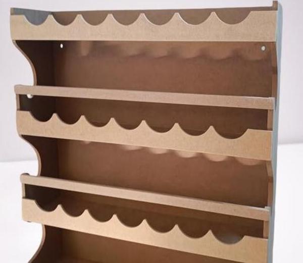 Hobi ADN Dekoratif Rafterek Dolap CNC Kesim Ahşap MDF HAM MODEL El Yapım - Image 1