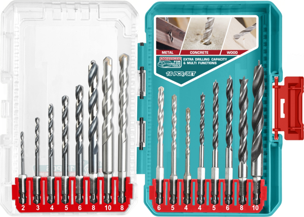 TOTAL 16 PARÇA MATKAP UCU SETİ TACSDL11608 - Image 1