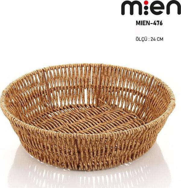 MİEN RATTAN YUVARLAK EKMEK SEPETİ 24 CM - Image 1