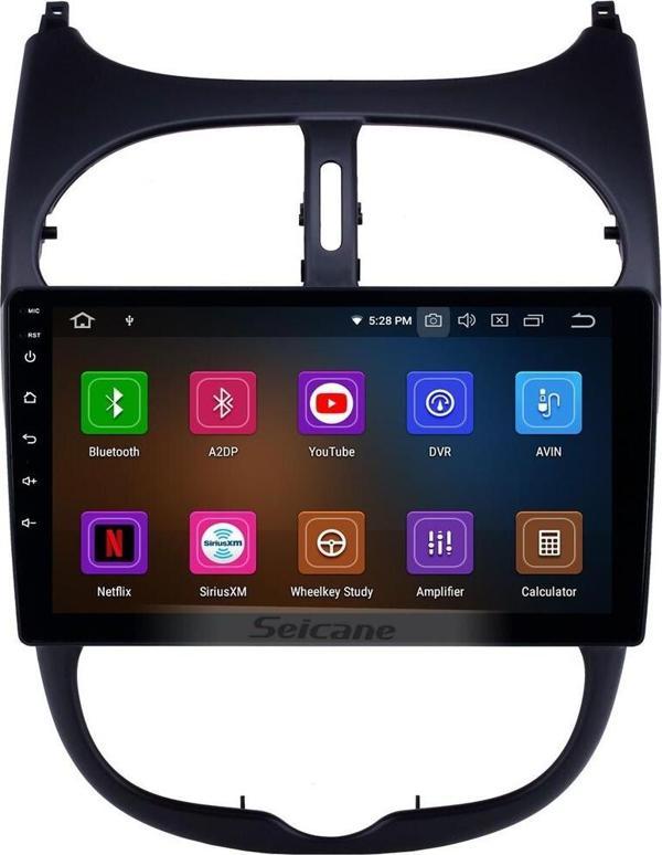 Peugeot 206 2000-2016 Android Auto Carplay Navigasyon Multimedya Sistemi - Image 1