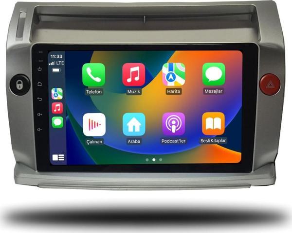 Citroen C4 2005-2010 4+64 GB Uyumlu Andorid Multimedya SİSTEMİ teyp - Image 1