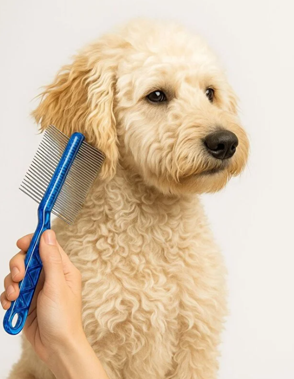 Mucit Home  Çift Taraflı Kıtık Açıcı Tarak – Kedi Ve Köpekler Için Tüy Açıcı Fırça 1 Adet - Image 1