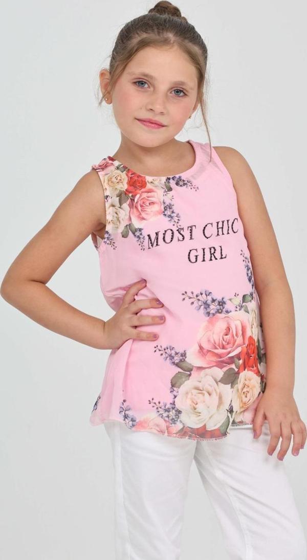 Toontoy Kız Çocuk Atlet Most Chic Girl Baskılı - Image 1