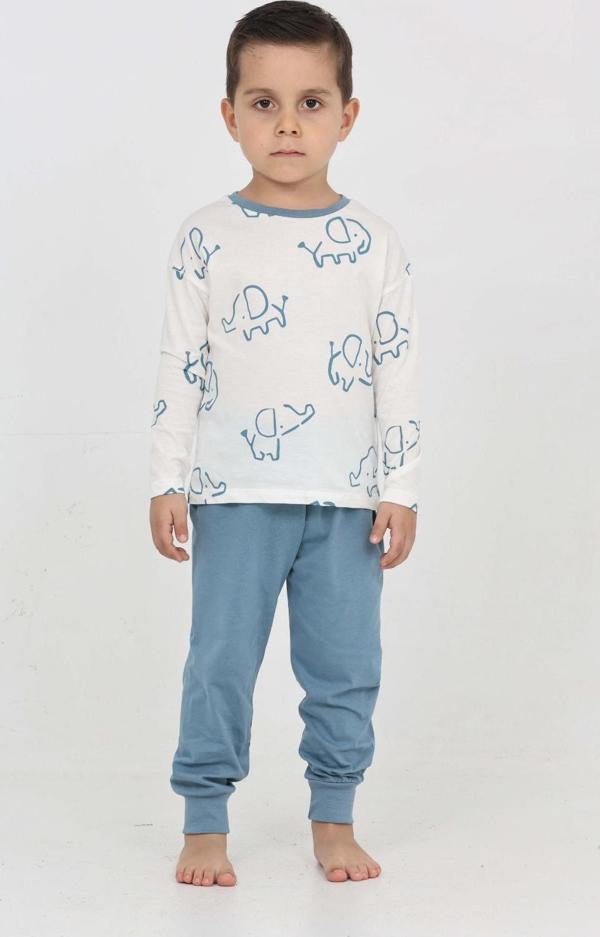 Toontoy Erkek Çocuk Fil Pano Baskılı Pijama Takım - Image 1