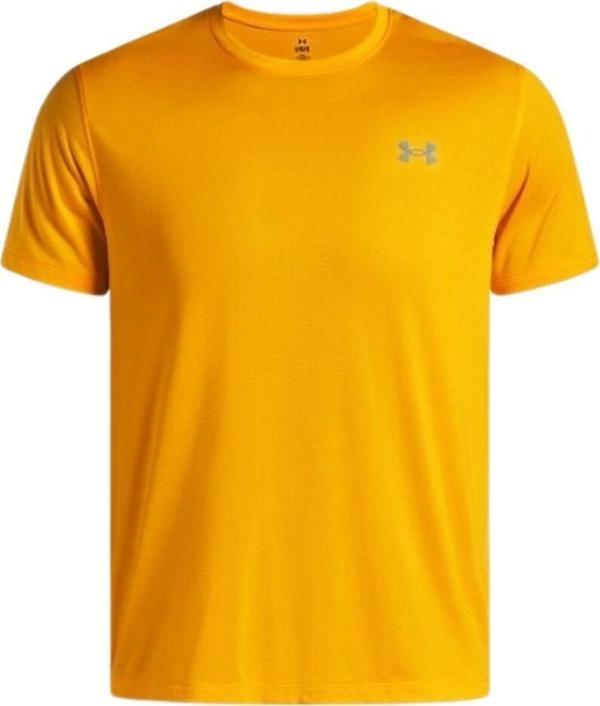 Under Armour A1382582-793 Ua Launch Shortsleeve Erkek T-Shirt Sarı - Image 1