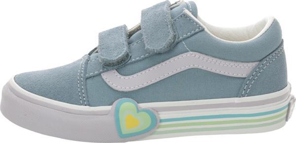 000D4DCFL1-R Vans Old Skool V Heart &Ccedil;ocuk Spor Ayakkabı A&ccedil;ık Mavi - Image 1