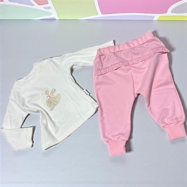 TAVŞANLI ALT ÜST TAKIM - Pembe - 18 Ay Pembe - Image 1