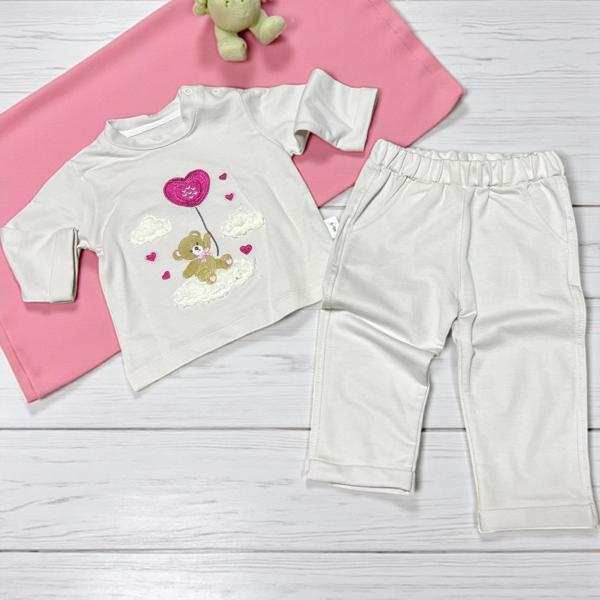 KALP AYICIKLI ALT ÜST TAKIM - Ekru - 12 Ay Ekru - Image 1