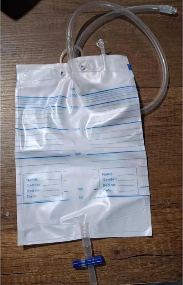 Medikal Nefrostomi Drenaj Torbası T-Valve 2000 Ml - Image 1